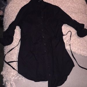 Black Three-quarters Top